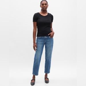 Gap Maternity True Waistband Full Panel Girlfriend Jeans medium wash size 28